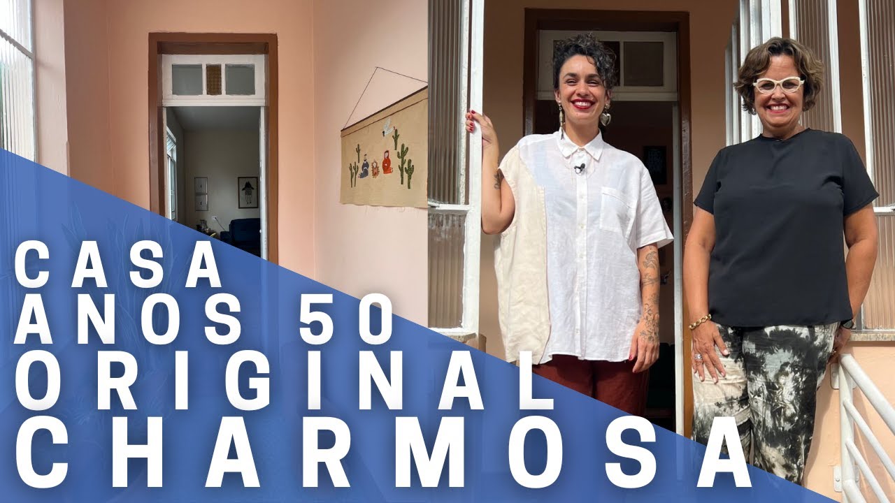 Casa anos 50 toda original, móveis restaurados, arte e muita personalidade