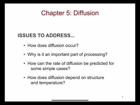 ENGR 170 / MSCI 201 Diffusion Mechanisms