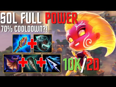 SOL FULL DAMAGE ADC | Smite Season 8 Conquest | WITH 70% COOLDOWN REDUCTION