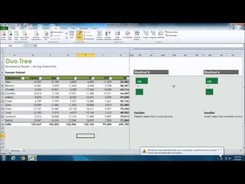 MS Excel shortcuts 102