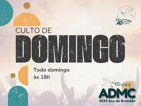 Culto de Domingo - ADMC Sede-11/01/2026