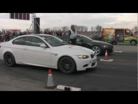BMW E92 M3 Vs. BMW M6 Drag Race