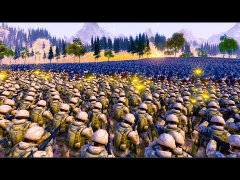 19000 Venoms VS 14000 Modern Soldiers - Ultimate Epic Battle Simulator UEBS 2
