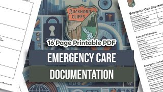 Emergency Care Documentation (PDF Printable)