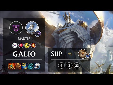 Galio Support vs Bard - KR Master Patch 11.18