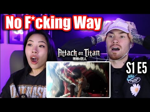 THIS IS A JOKE RIGHT? | Attack on Titan Reaction S1 Ep 5
