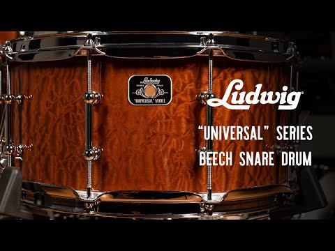 Ludwig LU6514BE Universal Beech 6.5x14" Snare Drum image 4