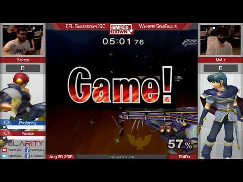 CFL Smackdown 190 Melee - Gahtzu (Falcon) vs MrLz (Marth) - Winners Semis