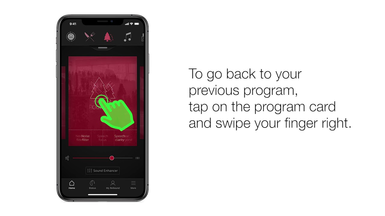 ReSound Smart 3D and ReSound Smart app: How to change programs