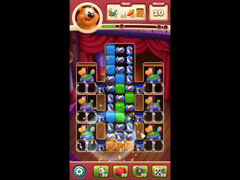 Toon Blast Level 8296 - NO BOOSTERS 🐻🐺🐱 | SKILLGAMING ✔️