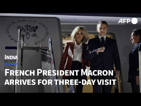 Emmanuel Macron arrives in India for three day visit | AFP