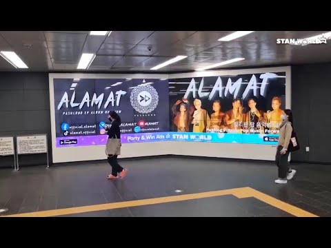 ALAMAT digital signage ads in Seoul, South Korea | ALAMAT STANWORLD | Stan World