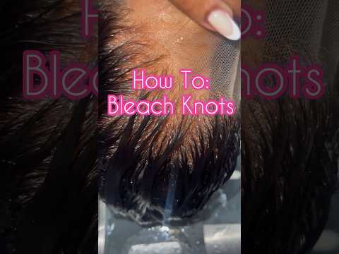 Bleach your knot like a PRO! How to bleach knots on a wig in 1 minute! ⏱️💇🏽‍♀️ #bleachingknots