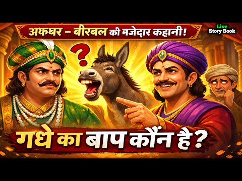 एक अनोखा सवाल गधे का बाप कौन है | अकबर बीरबल कि कहानी Akbar Birbal ki kahani | Stories of Akbar Birb