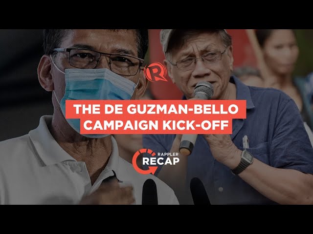 HIGHLIGHTS: Leody de Guzman-Walden Bello proclamation rally