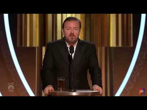 Ricky Gervais “Accept your little” award, thank your God and f*ck off”