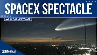 SpaceX launch lights up the sky over North Carolina