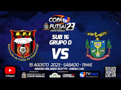 SUB16 - GRUPO D - AFI Itapetininga  x  Prefeitura Taquarivaí