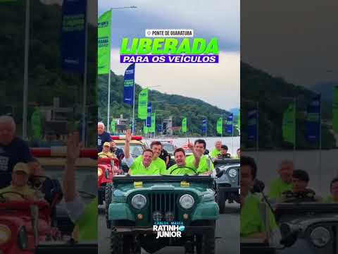 O FIM DE UMA ERA: PONTE DE GUARATUBA/PR É INAUGURADA ENTRANDO PARA A HISTÓRIA DO PARANÁ.