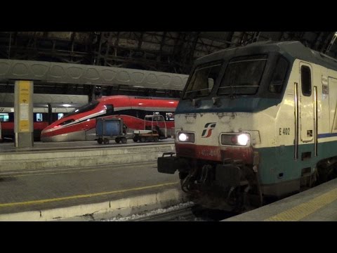Milano Centrale ...treni notte e altro: EuroNight, InterCityNight, Frecciarossa, Coradia...