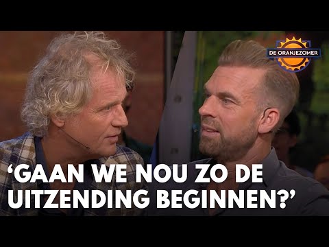 Rutger verrast door opmerking Jeroen Pauw: ‘Gaan we nou zo de uitzending beginnen?’ | DE ORANJEZOMER
