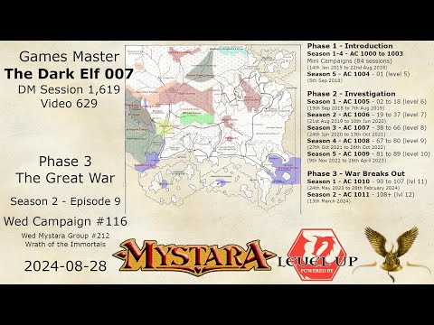 Mystara Phase 3 Wed S2E09 - AC 1011 - Wrath of the Immortals - 116 - New Party members and travel