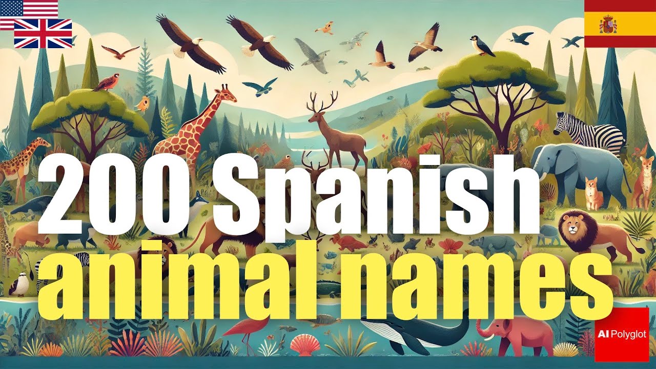 200 Spanish animal names | Passive listening | with hiragana 200 Spanish animal names | Passive listening | with hiragana