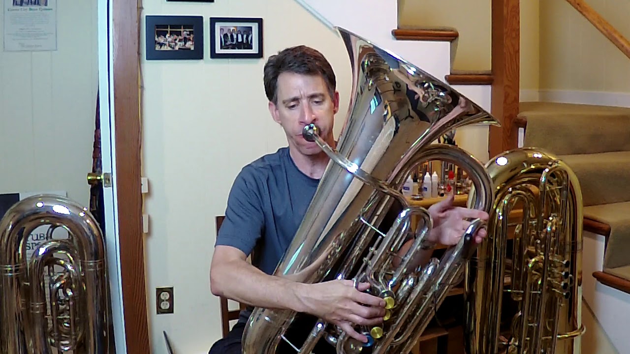 J.S. Bach Corrente from Flute Partita in a minor | Craig Knox, tuba