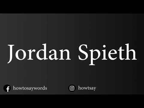 How To Pronounce Jordan Spieth
