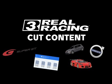 Real Racing 3 - Cut Content Overview (Super GT cars, Quick Race, Shanghai Circuit, etc.)
