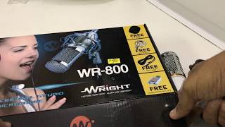 Video thumbnail for Wright WR 800 Condenser Microphone For Voice Recording And Singing Compatible Microphone by Tech Pot