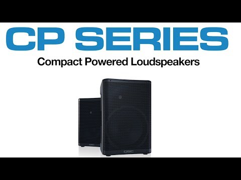 QSC CP12 CP Series Compact 12" Powered DJ PA Speakers Pair with Tote Bags Pack image 11