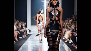 Transparent Black Tape Dress