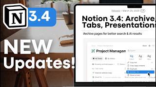 6 NEW Features in the Notion 3.4 Update | Full Tutorial & Guide