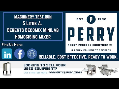 BECOMIX Beco Mini Lab Mélangeurs planétaires - homogénéiseurs | Perry Equipment (1)