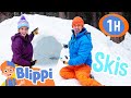 Blippi And Meekah S Ski Day Obstacle Course Educational Videos For Kids