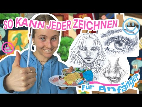 SO KANN JEDER ZEICHNEN! Ja, sogar DU ✨// Zeichnen für Anfänger