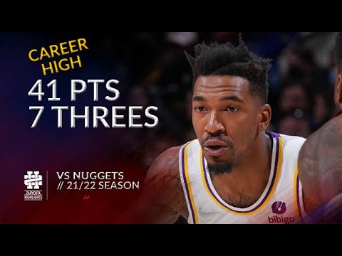 Malik Monk 41 pts 7 threes vs Nuggets 21/22 season