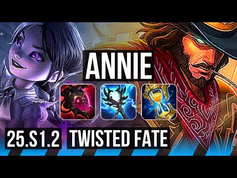 ANNIE vs TWISTED FATE (MID) | 6/1/6, 900+ games | KR Diamond | 25.S1.2
