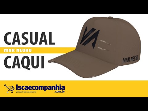 Vídeo Boné Mar Negro Fishing Casual 30215 - Caqui