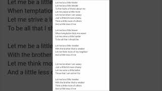 Let me be a little kinder