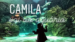 Camila vai ao aquário
