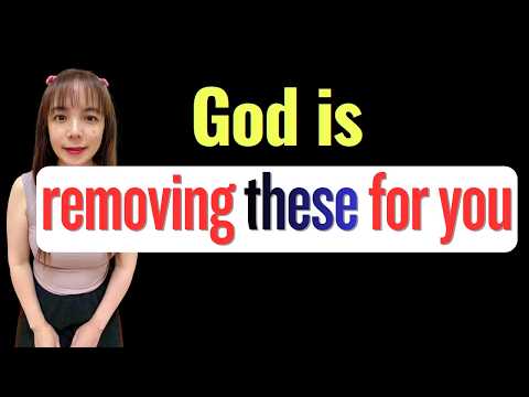 God is removing "THESE" for you, one by one!! #propheticword #wordofgod #prophetic