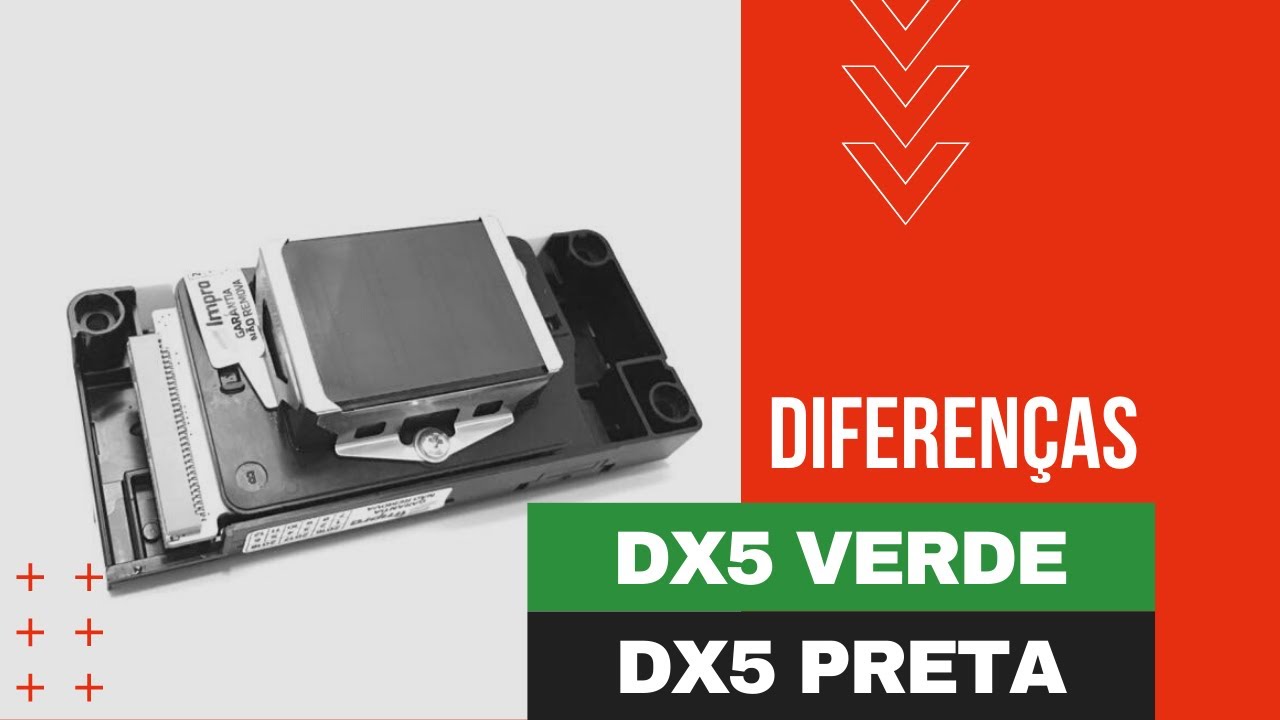 Diferenças Cabeça Epson DX5 conector preto e conector verde - Impressoras grande formato.