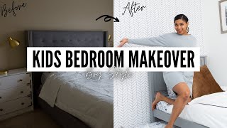 BIG BOY ROOM MAKEOVER I KIDS ROOM MAKEOVER BOYS (Room Makeover Part 1) l DIY BY NIKY FOSTER