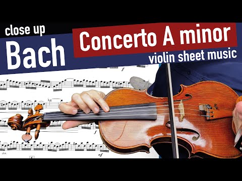 Bach Concerto in A minor •CLOSE UP• 1. Movement