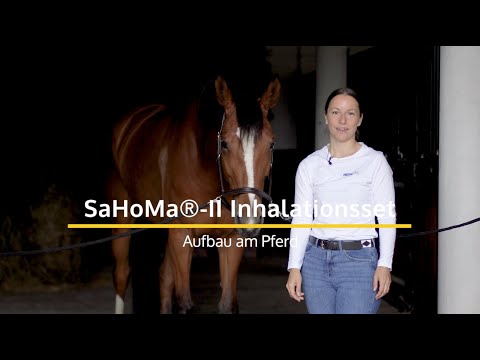 Aufbau des SaHoMa®-II Inhalationssets am Pferd | NEBU-TEC