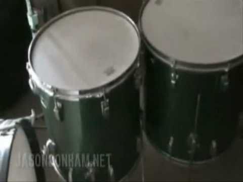 John Bonham Ludwig Drum Sets Green Sparkle Vistalite Old Hyde Led Zeppelin