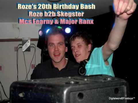 Roze b2b Skegster - Mcs Fearny Major Ranx / Roze's 20th Birthday Bash Part 1 / Uprising Dizstruxshon