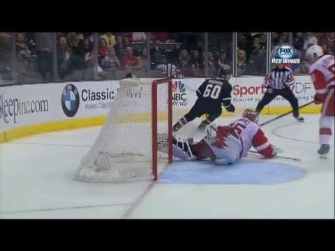 Jimmy Howard - Great Save on the breakaway chance by Antoine Roussel